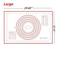 Extra Large BPA Free Heat Resistant Silicone Pastry Mats For Pizza Bread Desserts