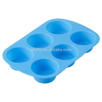 YME Best selling non stick silicone round muffin baking pan 6